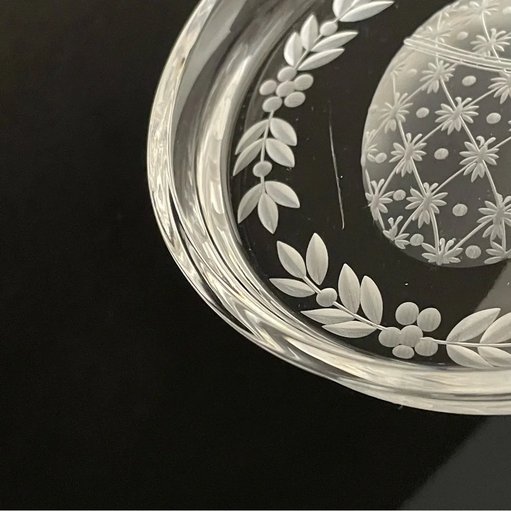 SET of 4 Faberge Egg Crystal Coasters